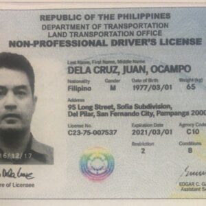 Buy Driving Licence of Philippines online