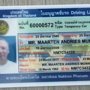 Buy Driving Licence of Thailand online