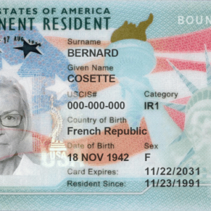 Buy USA Permanent Residence Card