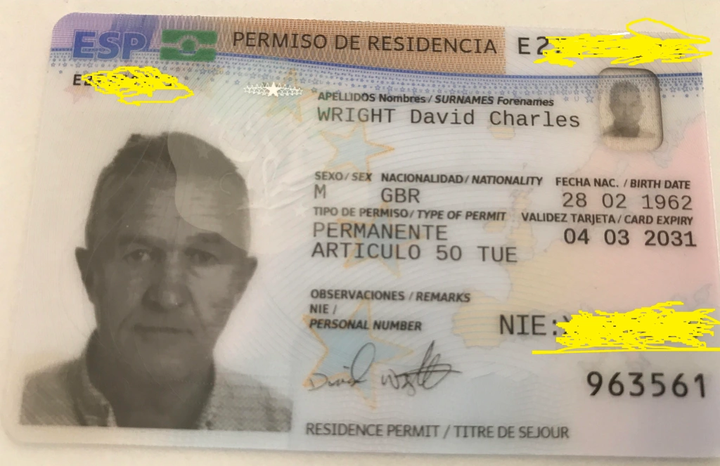 Buy Spanish Permanent Residence Card - Image 3